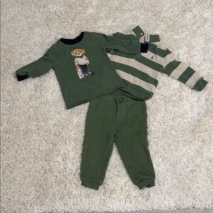 Ralph Lauren Knit Pants and Pullover Sweater Matching Set